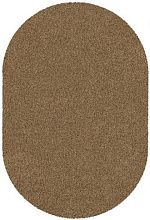 Ковер фризе JAZZY BASIC dark beige  ОВАЛ 
