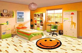 Оранжевый круглый ковер FANTASY SMILE 12003-160 КРУГ